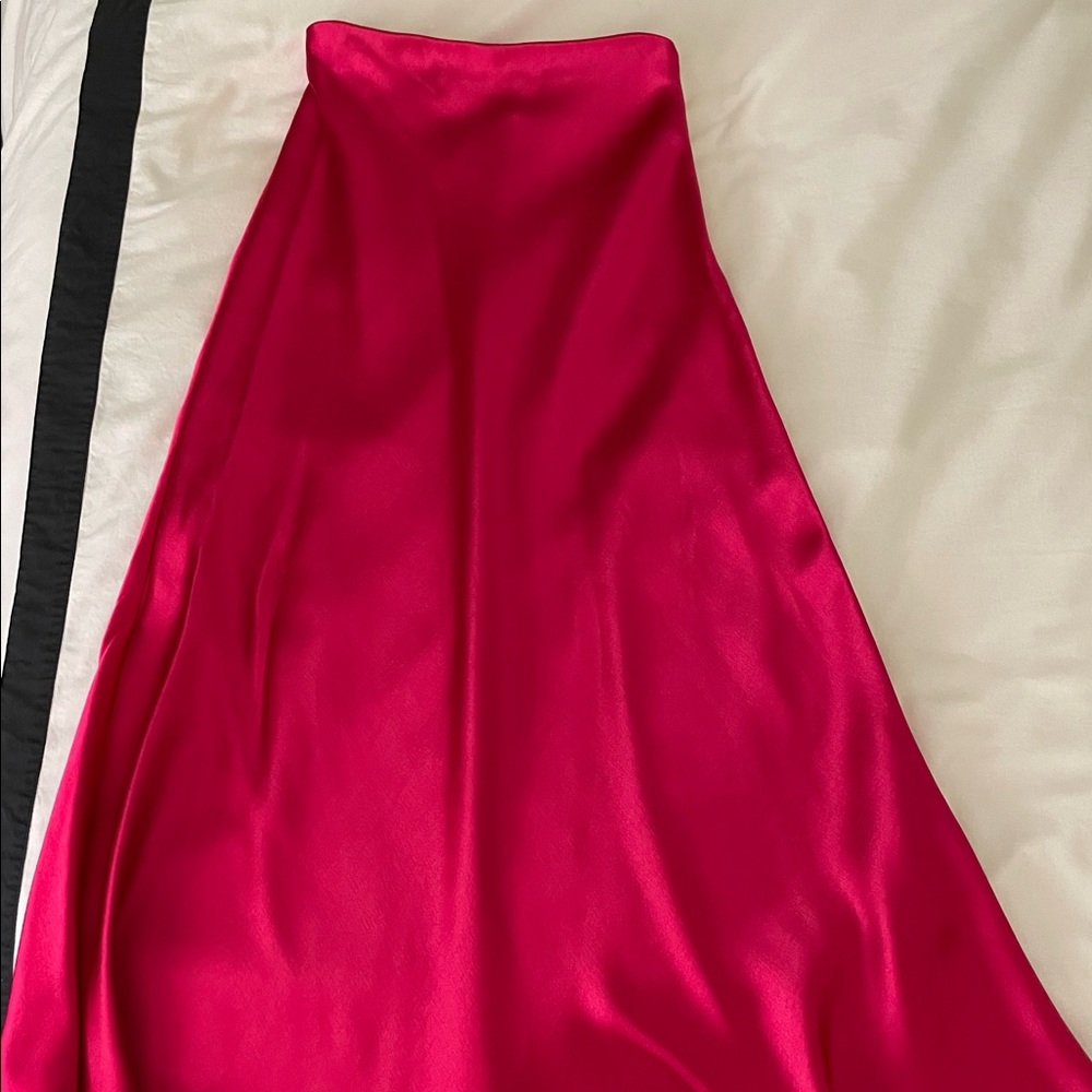 Brand new long silk Zara skirt